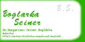 boglarka seiner business card